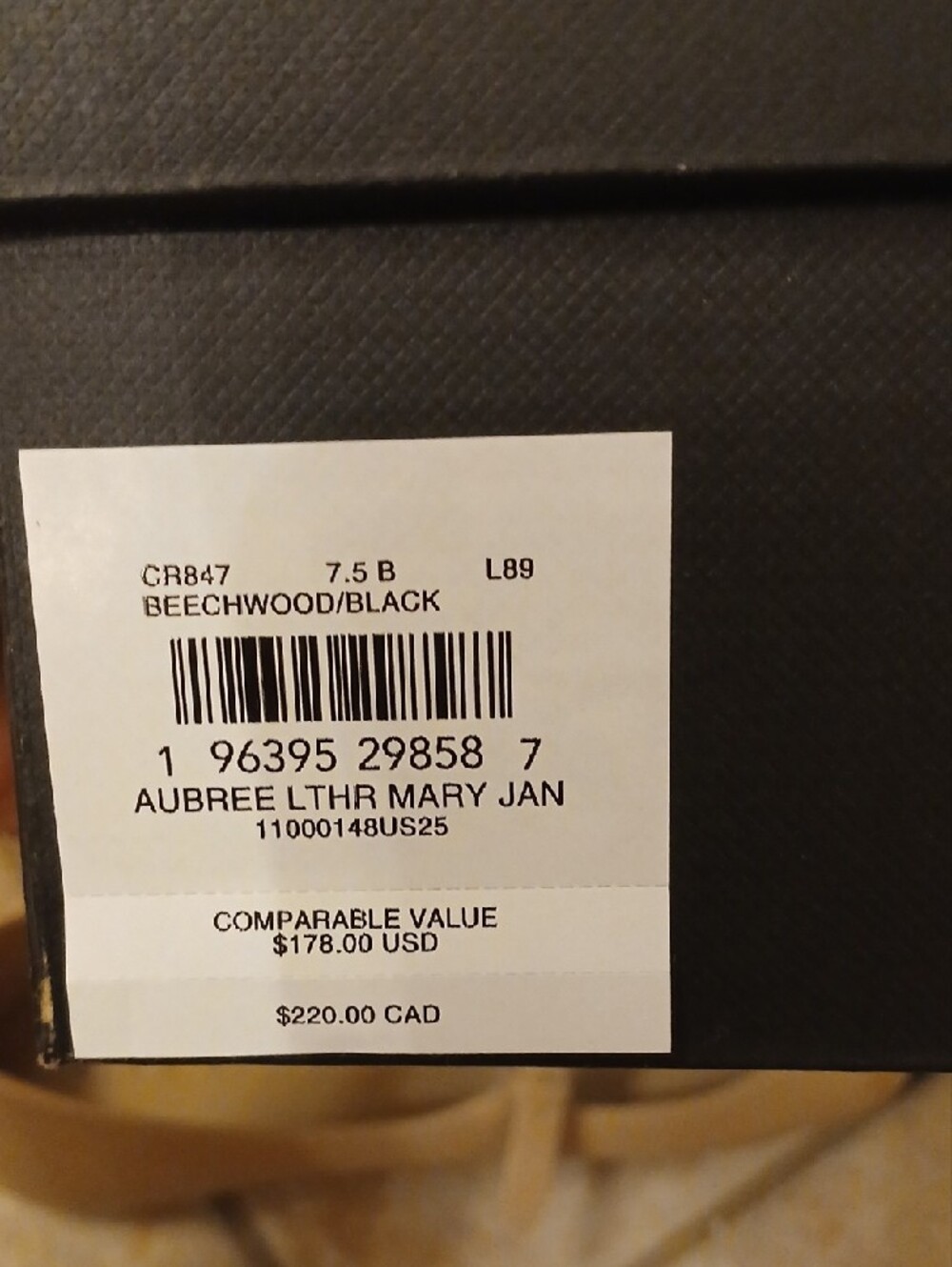 Coach Beige and Black Patent Toe Mary Jane Flats - Picture 9 of 11
